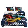 Three-Piece Car Racing Race Quilt Set Two-Piece Bedding Set