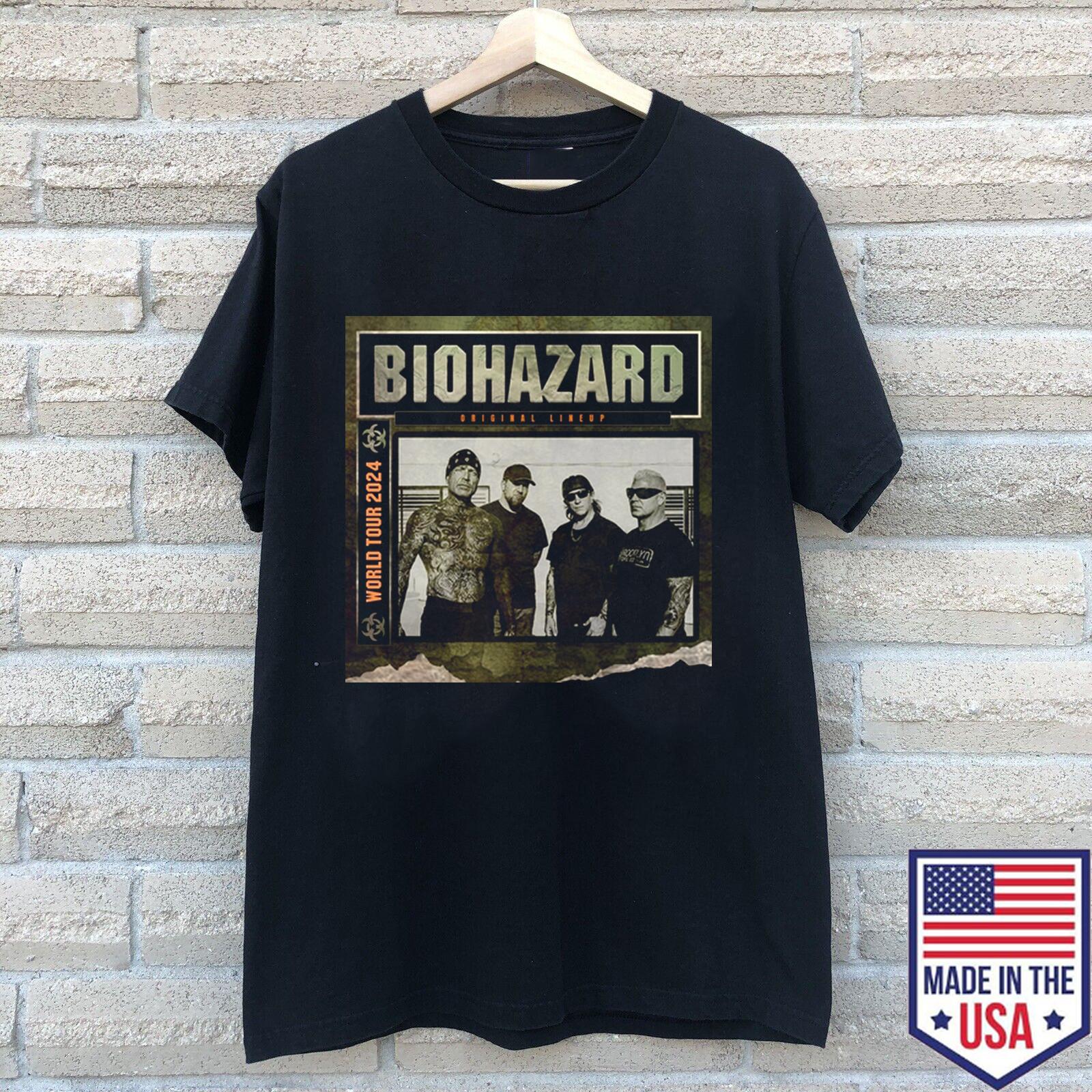 Biohazard Band World Tour 2024 T Shirt Full Size S-5XL S