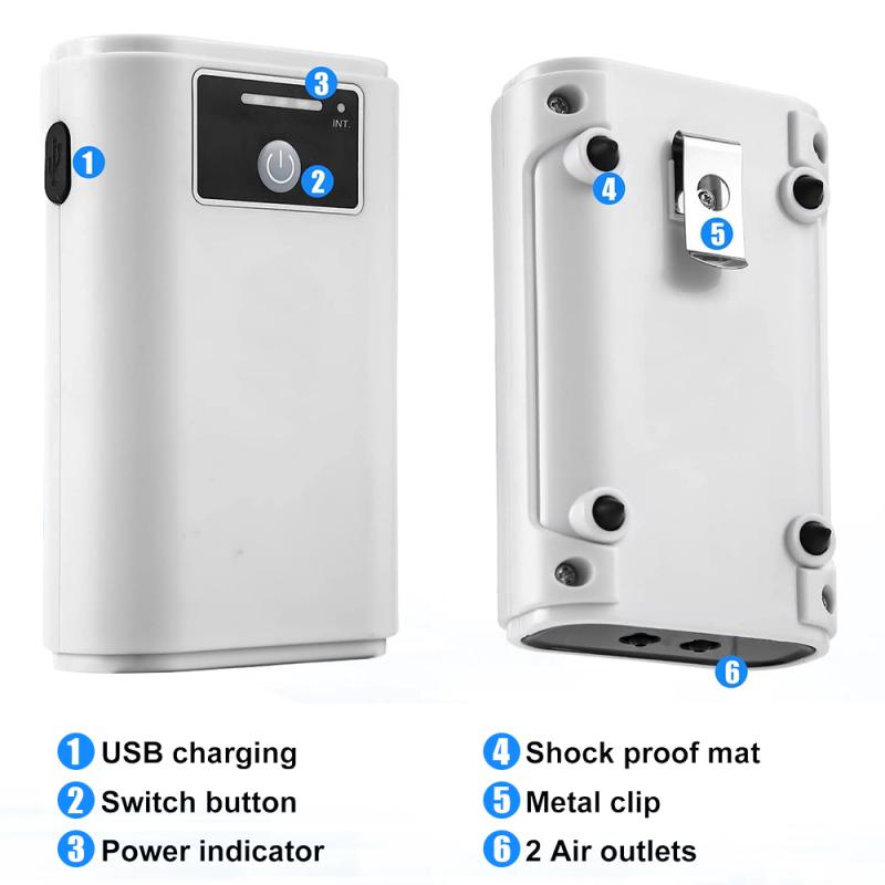 Aquarium Fish Tank Oxygen Pump Charging Dual-Purpose Air Pump Usb Lithium Battery Household Portable Fishing Mute Oxygen Pump