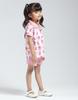 MONTE CARLO Girl's Regular Fit Printed Half Sleeve Short Set