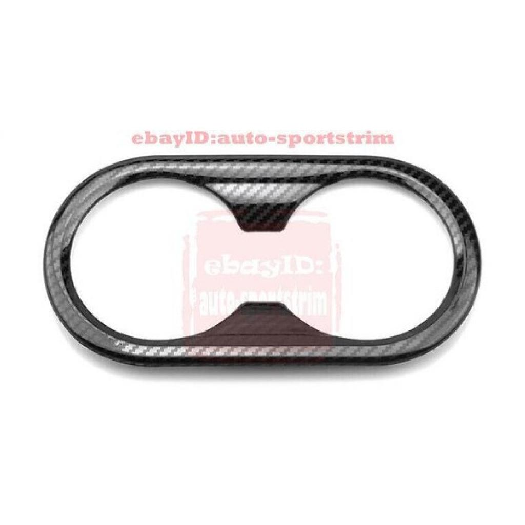 1PCS Steel Carbon fiber Rear Seat Drink Cup Holder Trim For Hyundai Sonata 20-23