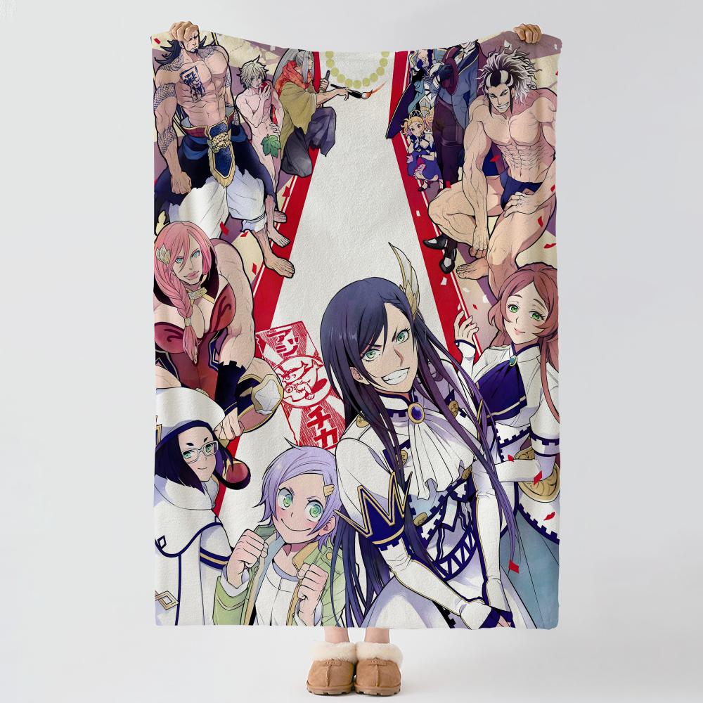 anime R-Record of Ragnarok-k Throw Thick Comfort Flannel Quilt, Multi-scene Use Indoor Outdoor Daily Nap