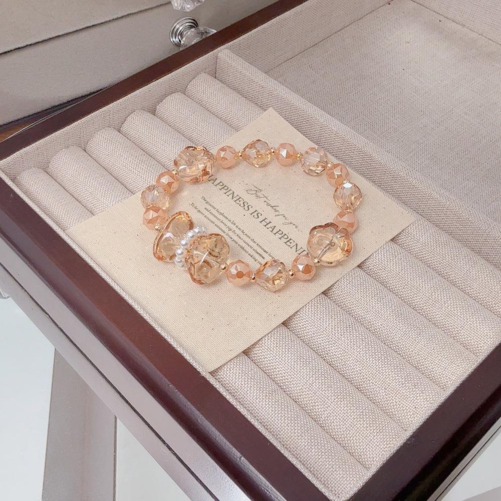 Elegante Bracciale Principessa con Fiocco, Cristalli K9 Brillanti e Dolce Ametista – Design Fairy Niche per Donne