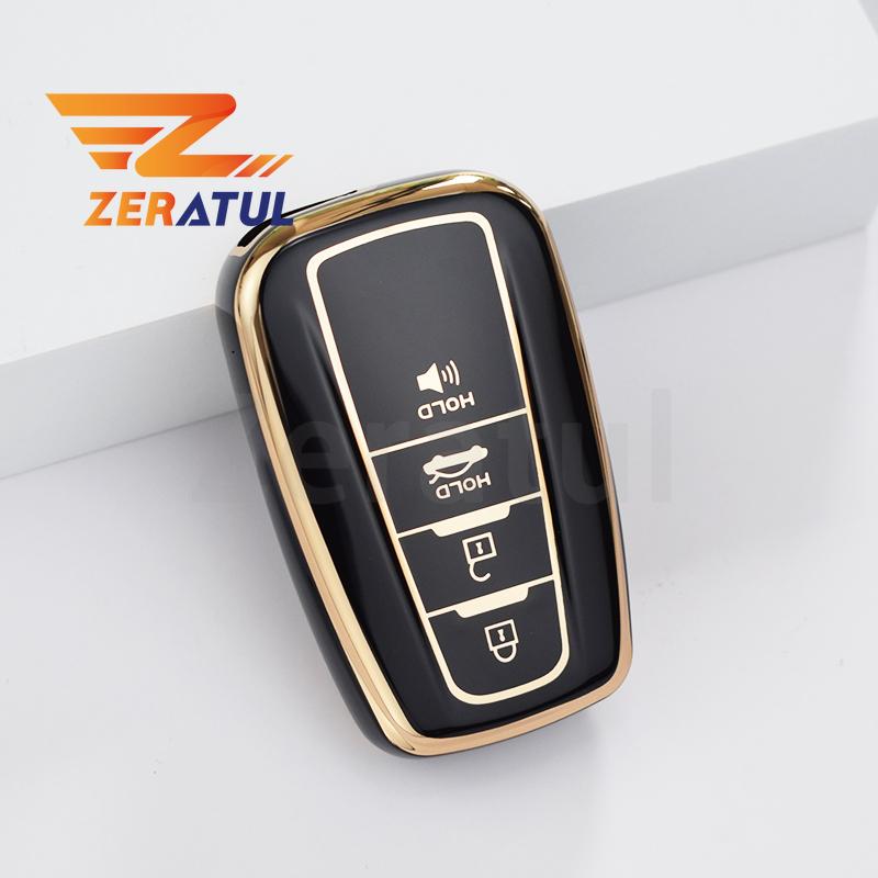 Tpu Car Key Cover Case Auto Shell Fob Holder For Toyota Rav4 Corolla Camry Prius Avalon Hybrid Highlander