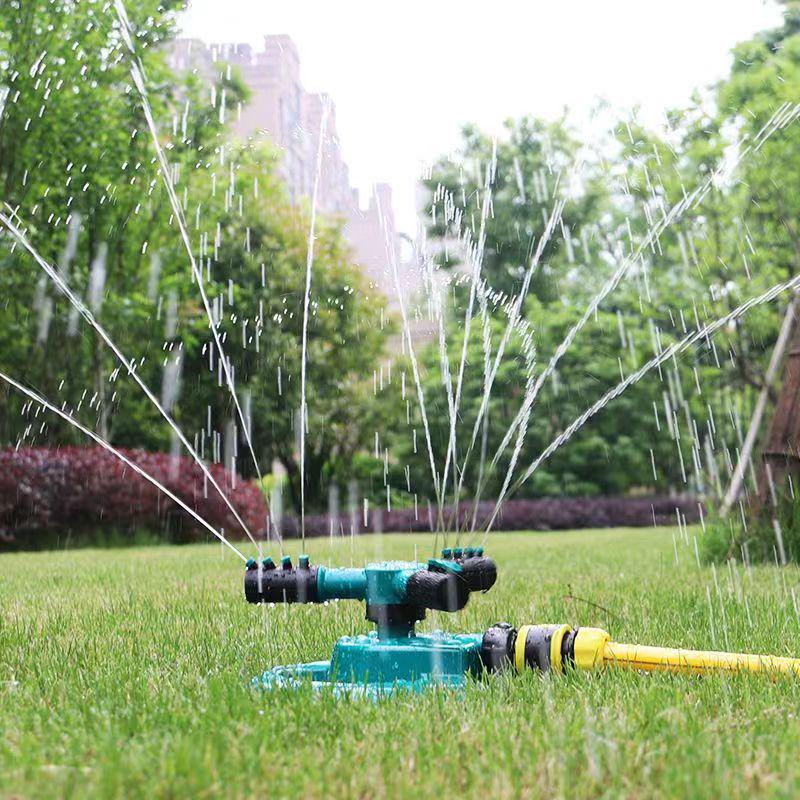 360° Rotating Three-Arm Lawn & Garden Sprinkler for Irrigation