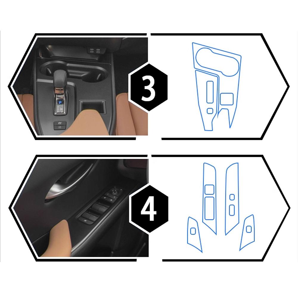 Pre Cutting TPU Film Transparent for LEXUS UX 250h 300 2026 2026 2026 2026 Interior Gear Panel GPS Center Console PPF Protection