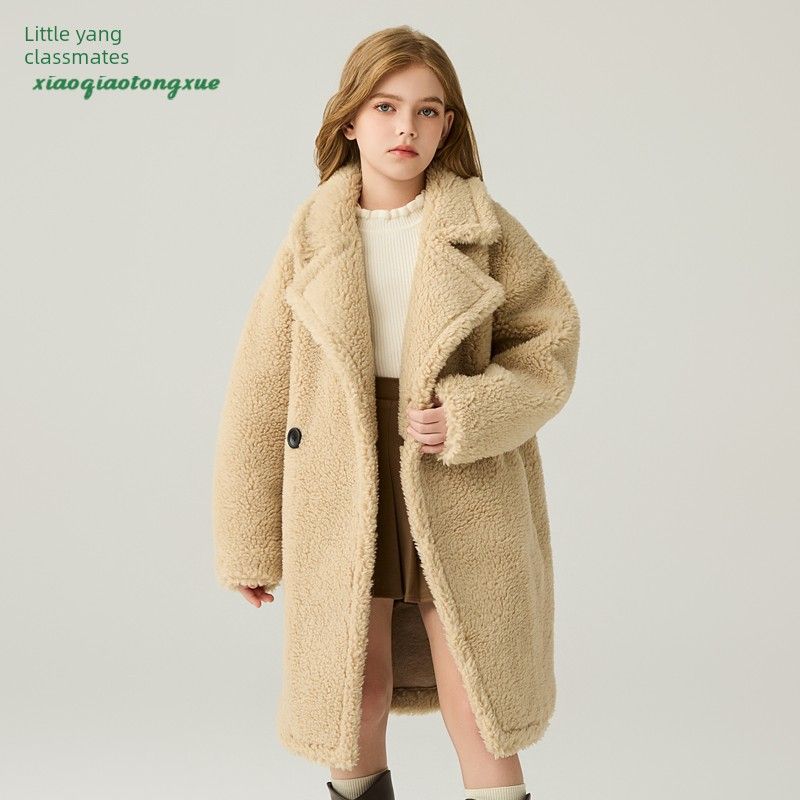 Children`s Lamb Wool Fur Coat 2025
