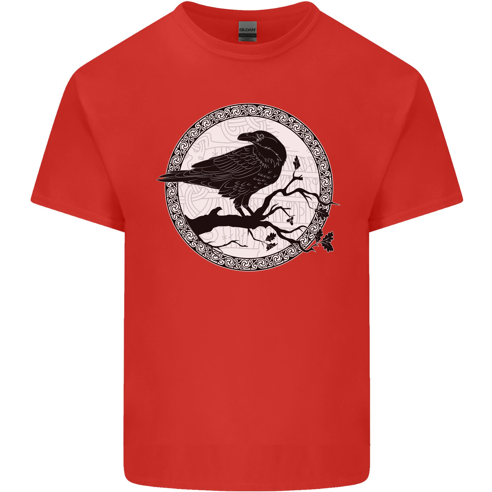 Viking Crow Celtic Norse Valhalla Odin Thor Unisexs Light Cotton TShirt S