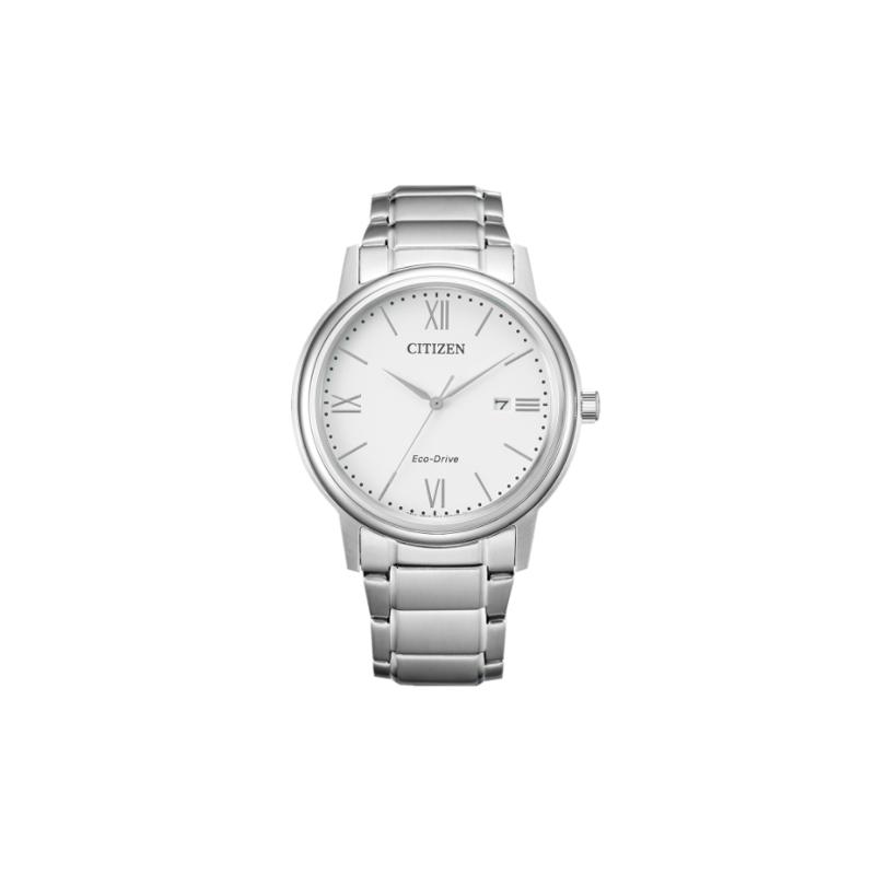 

CITIZEN Eco-Drive Series Simple Casual Eco-Drive Solar Quartz Steel Strap Men s Watch White Dial AW1670-82A білий