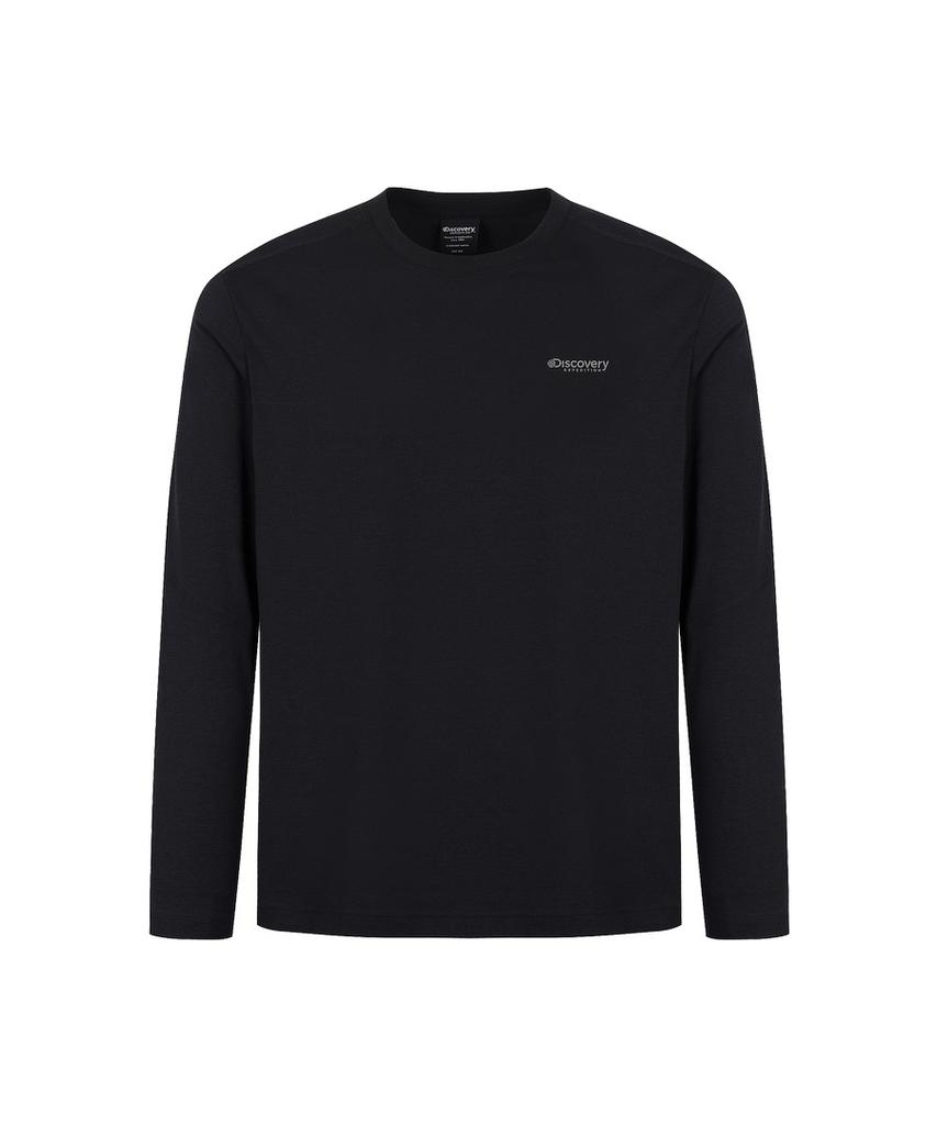 DISCOVERY EXPEDITION Men'S Functional Round Long Sleeve T-Shirt (Black)