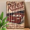 [Vintage Aluminum Sign] Vintage "TRUST RUSTEZE" Aluminum Sign - 2D Flat 8x12 Inch Retro Wall Art with Humorous Quote