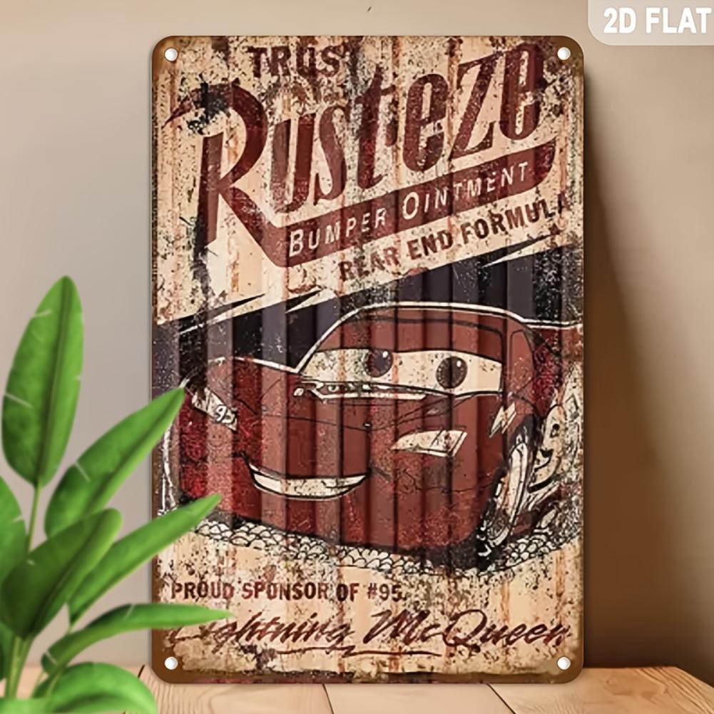 [Vintage Aluminum Sign] Vintage "TRUST RUSTEZE" Aluminum Sign - 2D Flat 8x12 Inch Retro Wall Art with Humorous Quote