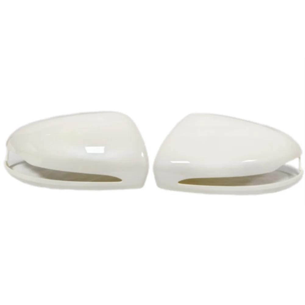 2x Replacement Rearview Side Mirror Cover Cap For MERCEDES C W205 For E W213 For GLC X253 For Left-Hand Drive White Black