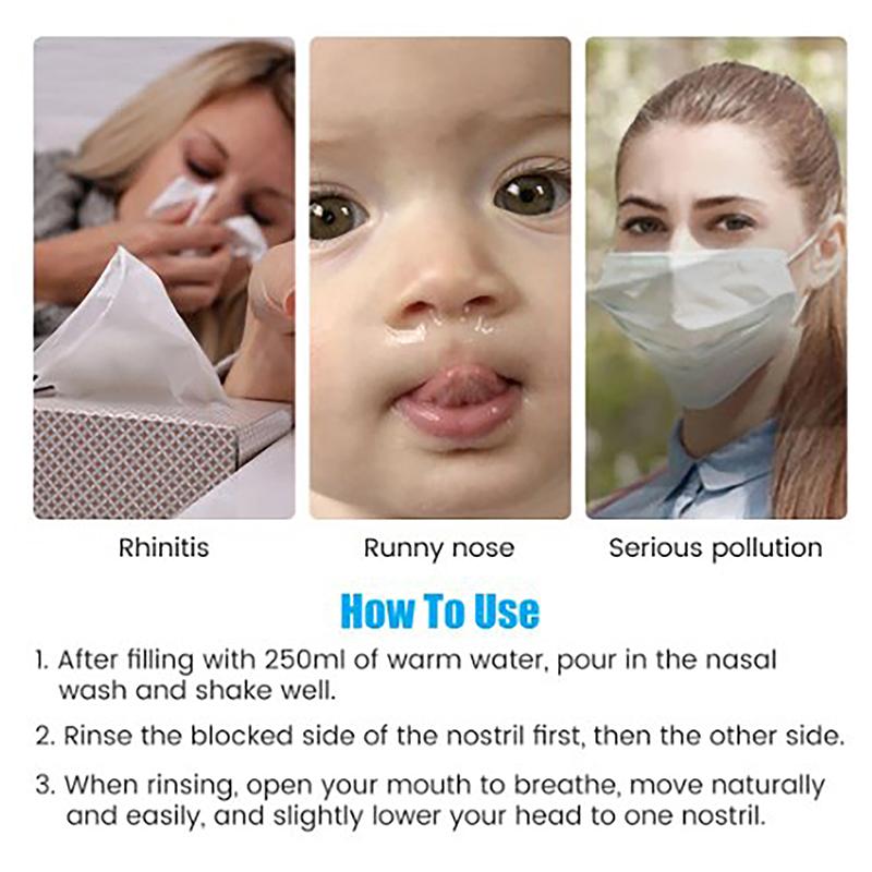 250 ml nosní výplachová láhev Čistič nosu Vyhněte se alergii