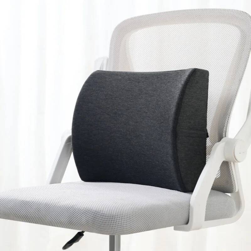 Waist Cushion Slow Rebound Car Chair Lumbar Pillow For Sitting Comfortable And Soft Sedentary Artifact Office Memory Cotton