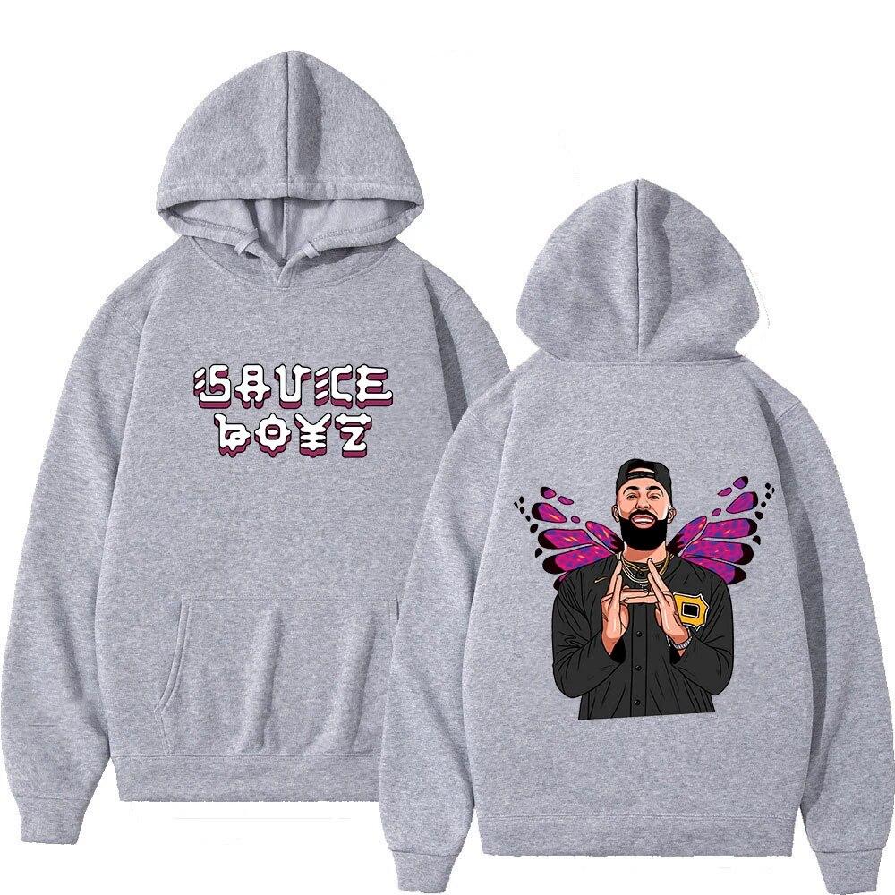 Módní Rapper Eladio Carrion Print Mikiny Unisex Ženy Streetwear Hip Hop Mikiny Mikiny Pulovry Unisex Tepláky Oblečení