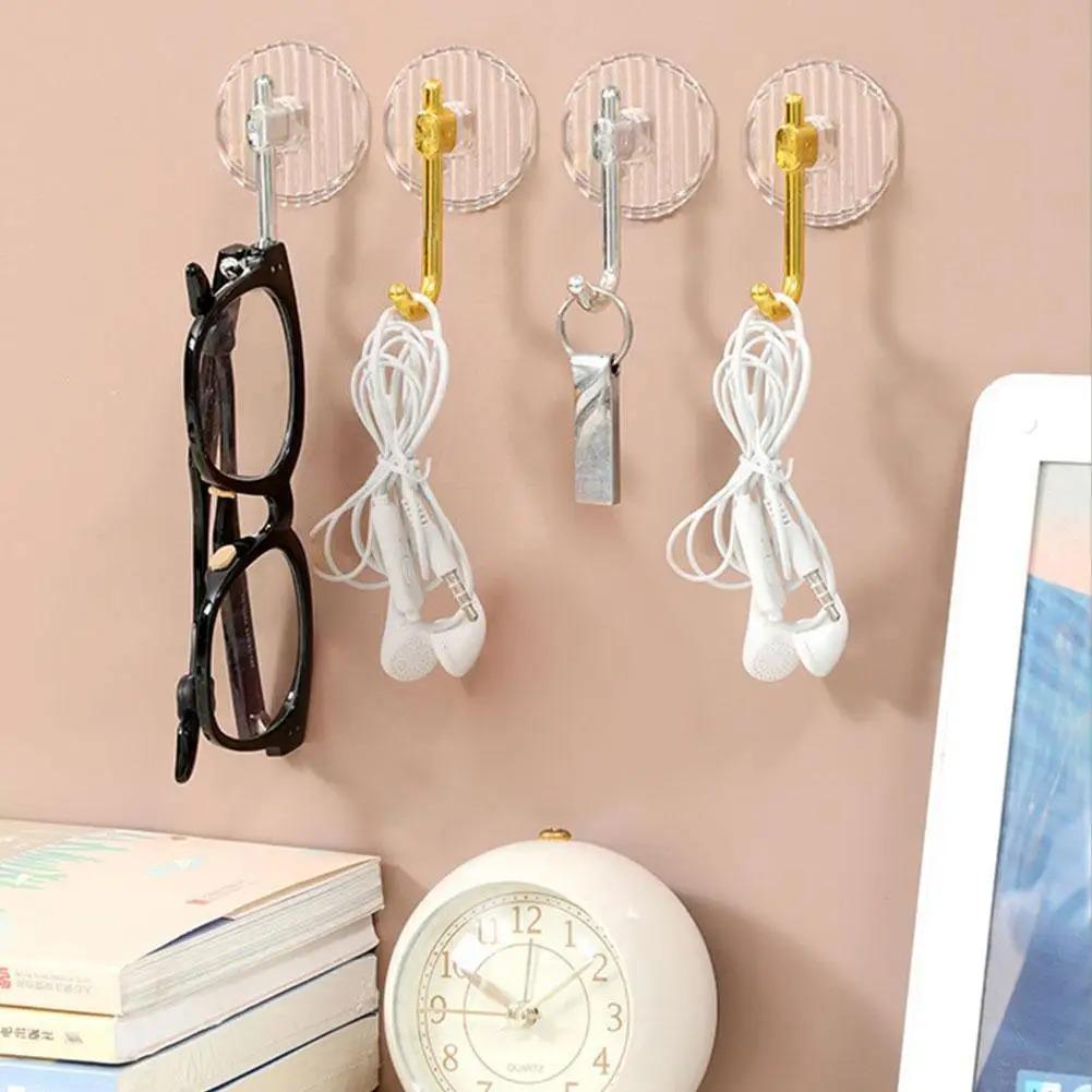 Self Adhesive Acrylic Wall Hooks Waterproof Towel Hooks For Bathroom Shower Home Organization For Luxury Design Strong Hold