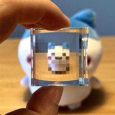 Pixel-Objektiv-Schlüsselanhänger, Fotografie, optisches Design, Pixelwelt-Fotografie-Tool, einfach