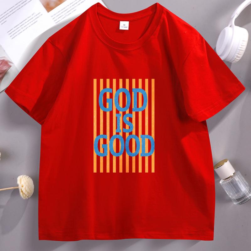 God Is Good Tshirts Christian Bible Verse T Shirt Design Faith Tshirt Unisex Clothing T Shirts Short Sleeve Cotton Clothes