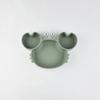 Baby Safe Silicone Dining Plate Suction Cartoon Children Dishes Feeding Toddler Training Tableware Kids Cartoon Crab 3-Grid Tray