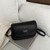 New armpit bag women's simple solid color shoulder saddle bag trendy fashion messenger small square bag