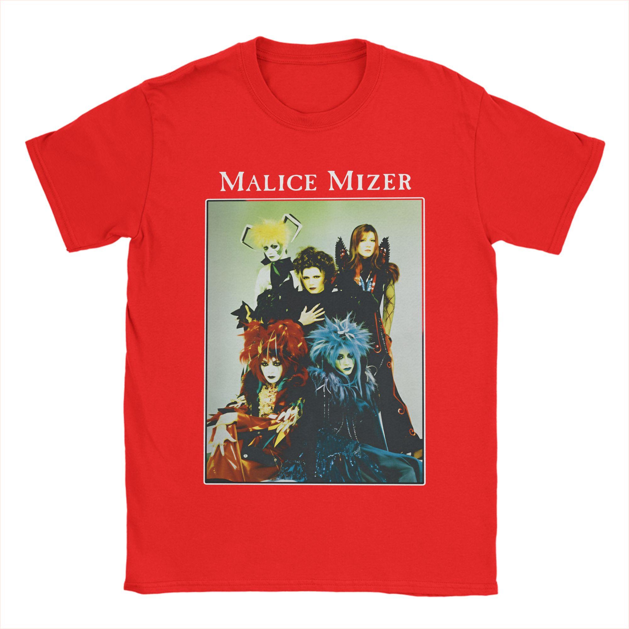 Funny malice mizer band TShirt Men Round Neck Cotton T Shirts  Short Sleeve Tees 4XL 5XL Clothing S