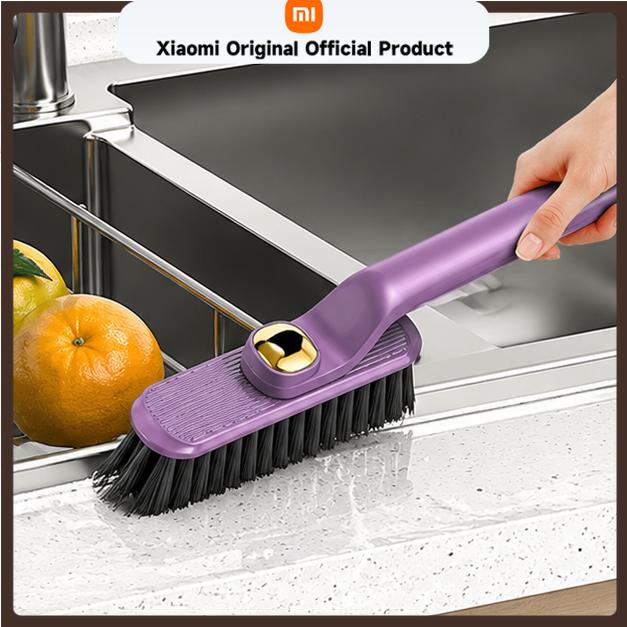 Xiaomi Rotating Long Handle Cleaning Brush Handheld Tile Floor Brush for Kitchen Sink Bathroom Gap Corners Wall Daily Cleaning Tool