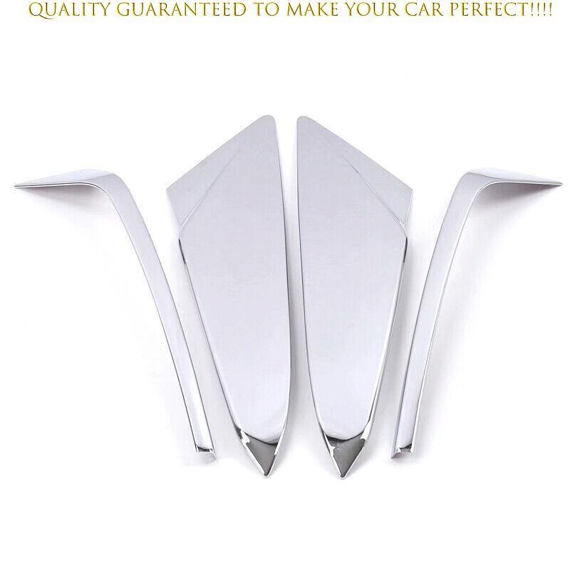 For Cadillac XT5 2017-2025 Chrome Rear Trunk Window Triangle Wing Cover Trim 4*