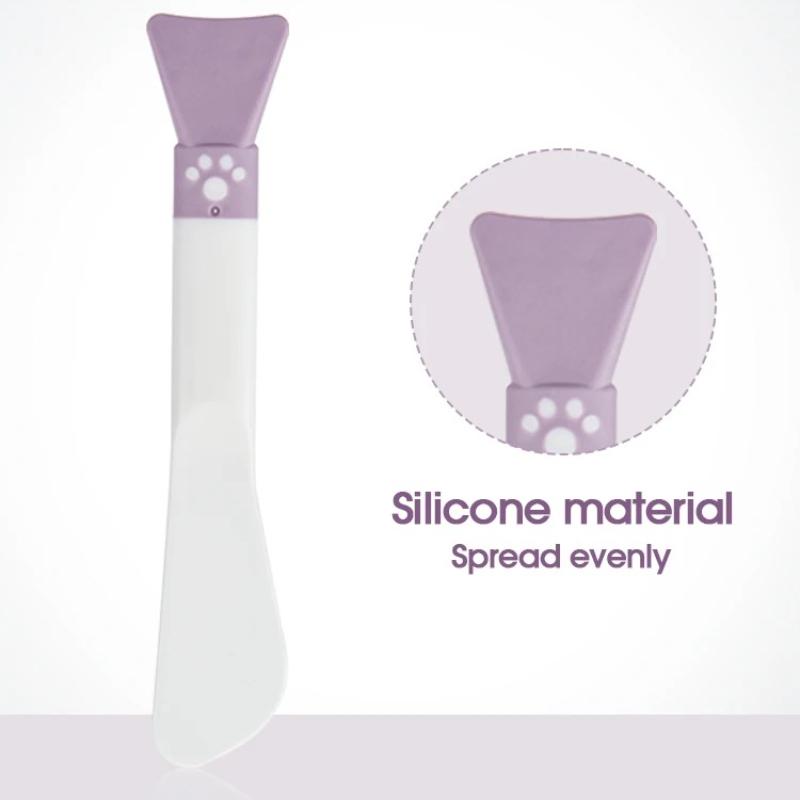 2pcs Cute Claw Silicone facial mask Brush Double end Scraper facial mask Brush Smear Mud Mask Special Facial Beauty Tools