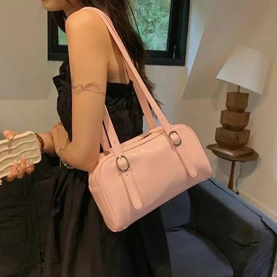 Commuter Shoulder Bags for Women Luxury Designer Handbags Pure Color Causal Bag Big Capacity Pillow Underarm Bag