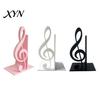 Music Themed Home Decor 3D Printed Treble Clef Bookends, Note Shelf Organizer, Non-Slip Modern Bookend Room Decoration with Stable Support,