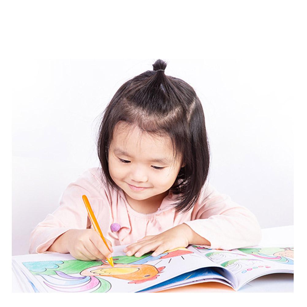 Lápis de Cera Triangulares de 36 Cores Laváveis e Não Tóxicos Lápis de Cera para Pintura Infantil