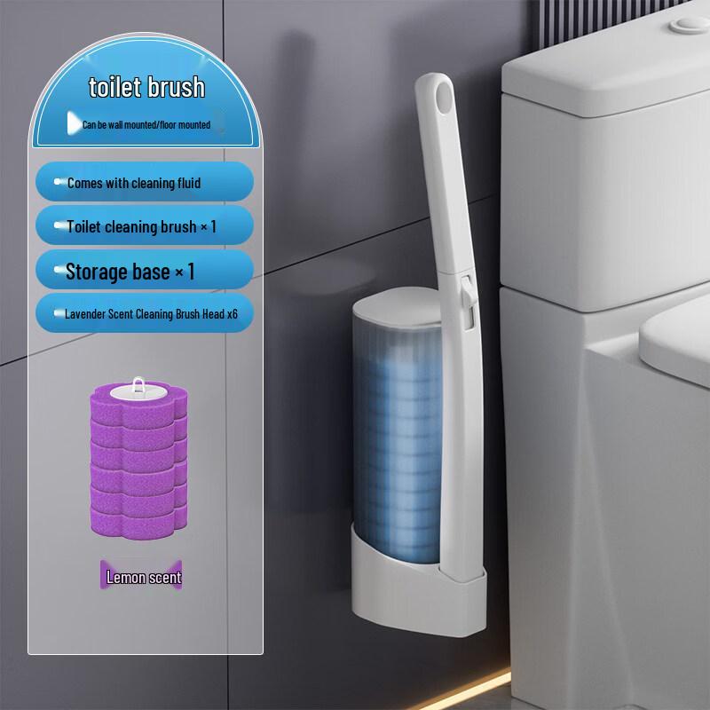 Disposable Toilet Brush Set with Lavender Scent
