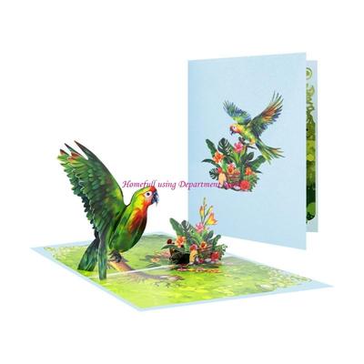Mother’s Day Greeting Card Handmade 3D Flower Bird Greeting Card with Envelope