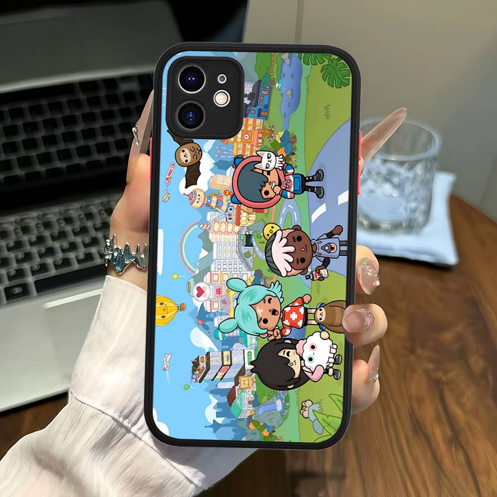 Toca Boca Toca Life World Phone Case For IPhone 16 15 14 13 12 11 Pro Max 7 8 6 6s Plus Matte Cover
