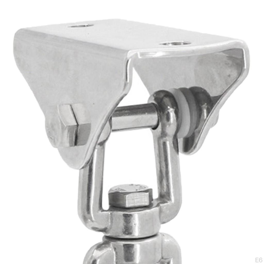 304 Stainless Steel Swing Hanger for Ceiling Wooden Porch Hanging , Hooks Degree Rotate