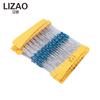 LIZAO 30 Values 1/4W Metal Film Resistors Kit 1% Tolerance 300/600Pcs 100R 1K 4K7 10K 47K 100K for Electronic Repair & DIY