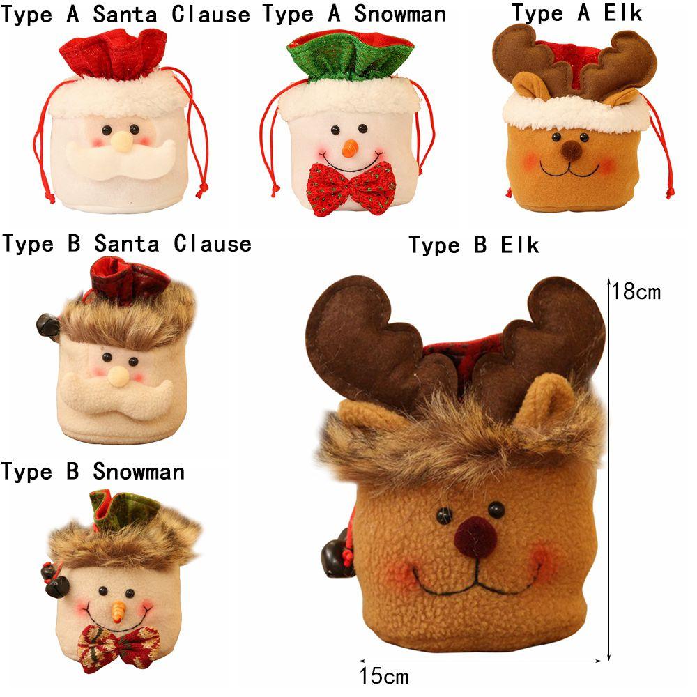 Decoration Xmas Supply Snowman Candy Bags Christmas Tree Decor Apple Container Gift Storage