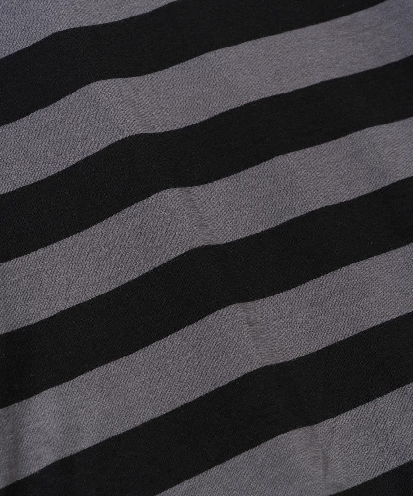 VASTIC Oversized Striped Long Sleeve_Charcoal / Black