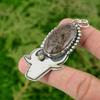 Daughters Day Deal Oval Coconut Jasper Gemstone Boho Pendant Jewelry 925 Silver