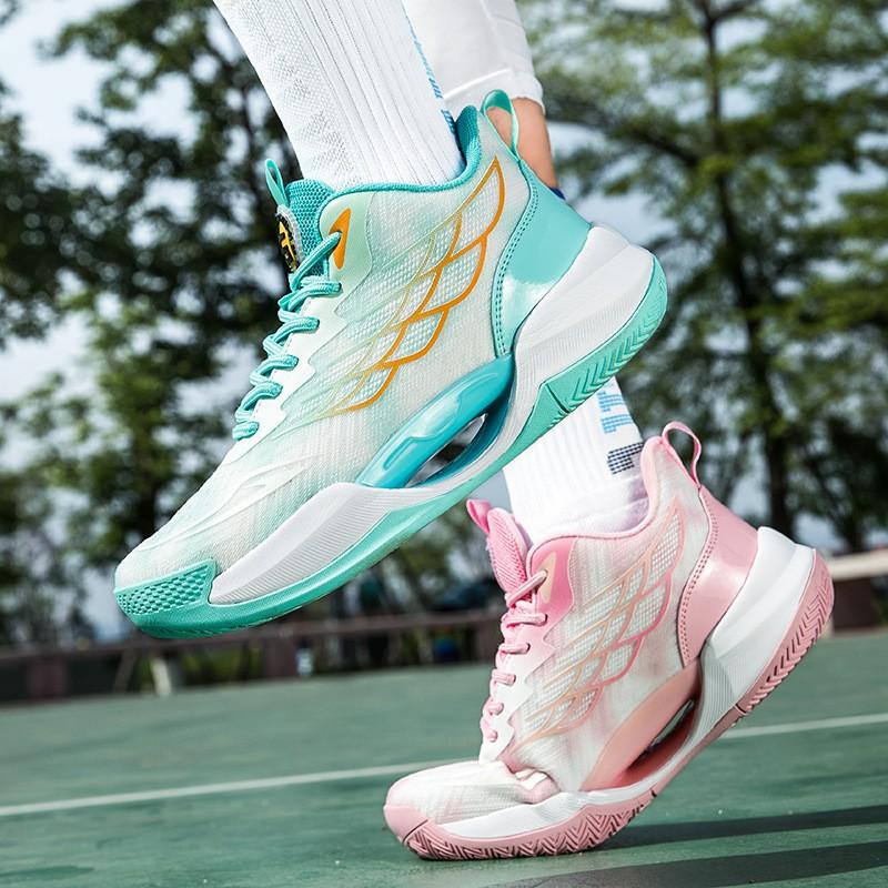 Unisex Low-Cut Basketball Shoes Mesh Upper Breathable MD Sole Court Training Sneakers