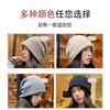 Pile Hats Women's Autumn and Winter Hats Big Head Circumference Knitted Wool Hats Winter Pure Cotton Confinement Hats Baotou Hats Show Small Face