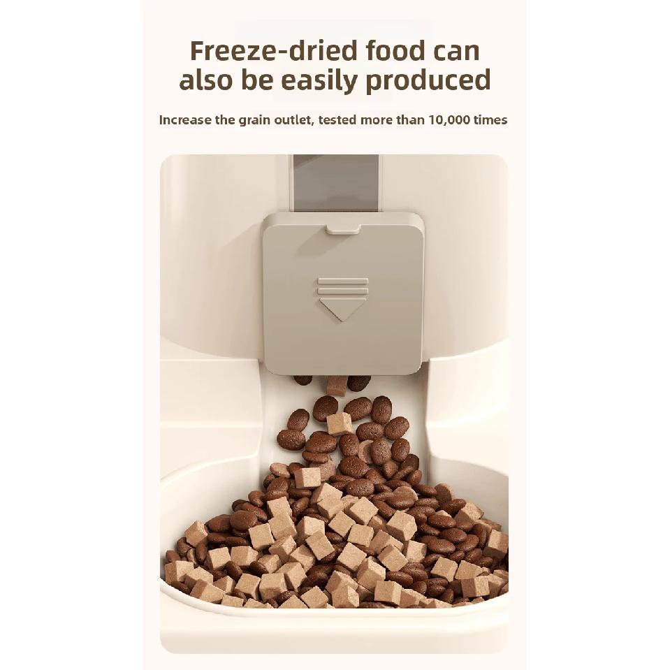 Pet Automatic Feeder and Water Fountain for Cats and Dogs Two-in-One Anti-Tip Dog Bowl Cat Water Dispenser