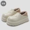 Waterproof cotton shoes, winter thick-soled bag and home warmth and non-slip indoor household cotton slippers for external wear