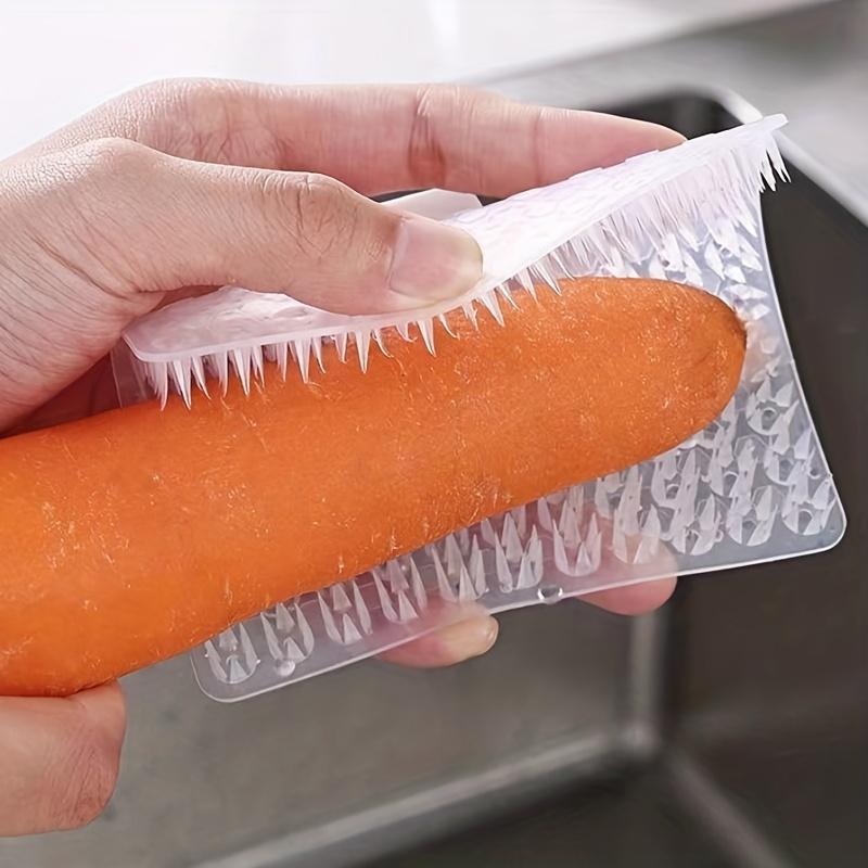 1/3/5pcs Plastic Soft Dish Scrubber Crevice Brush Multifunctional Household Fruit Vegetable Kitchen Cleaning Tool Accessories