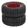 2pcs 52mm Aluminum Alloy Rr Tire Replacement Parts Fit for WPL D12 1/10 RC Truck (009)