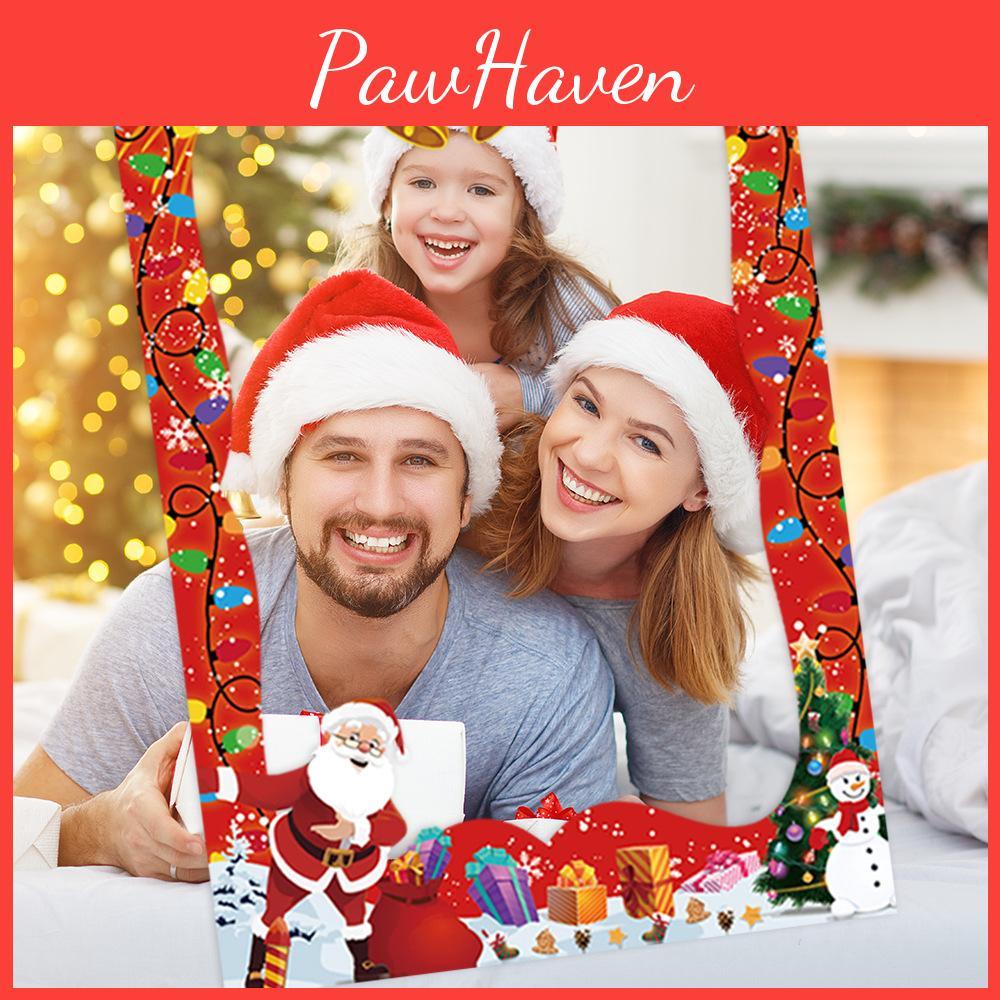 Weihnachts-Fotorahmen-Requisite aus Papiermaterial für Feiertags-Party- und Veranstaltungsdekoration