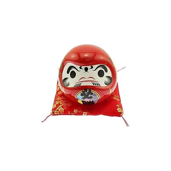 speed mao Lucky Daruma Daruma Piggy Bank with Cushion, Figurine, Interior, etc. (Red, Luck of Victory)