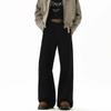 Men's Retro Wide Leg Cargo Pants - American Style, Brown, Loose Fit, for Spring, Autumn, and Winter.