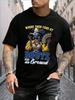 Unisex'S T-Shirt, Urban Casual Short Sleeved Round Neck T-Shirt